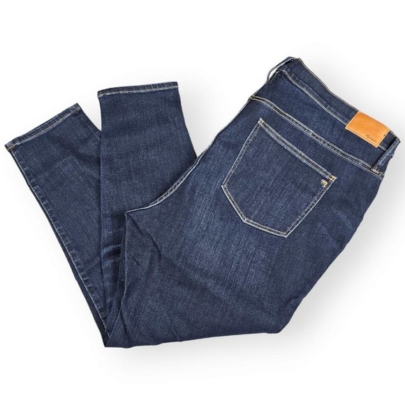 Madewell Denim - Madewell Women's Size W 36 Jeans Plus 9" High Rise Skinny Dark Wash Denim